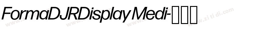 FormaDJRDisplay Medi字体转换